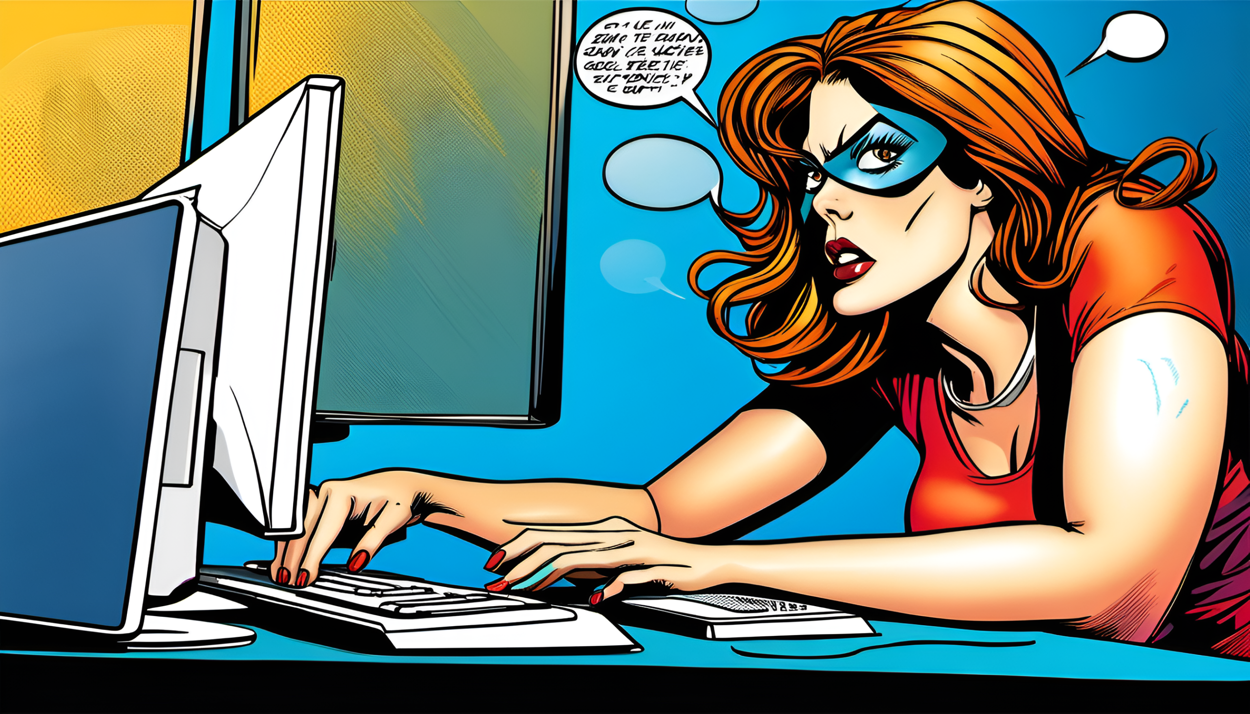 woman prompt entry to computer - imagined by DNA -dreamt up by AI @dreamstudio